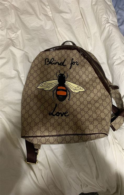 blind for love gucci backpack fake|gucci handbags false.